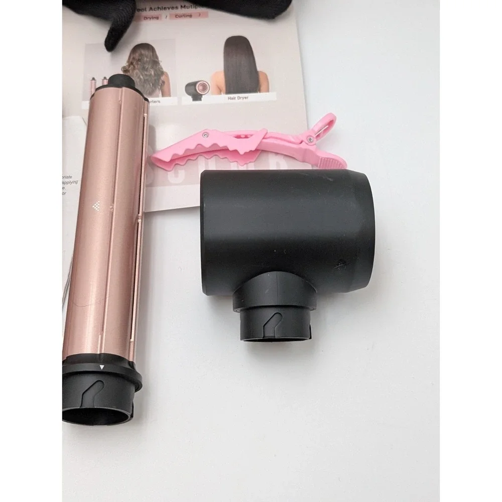 3 in 1 Air Styler with High-Speed Hair Dryer Brush & Air Curler for Curling, Neg